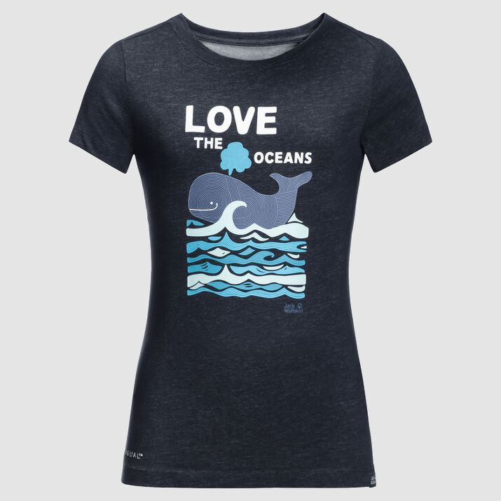 T-shirt Jack Wolfskin Ocean Niños Azules Mexico-4873191